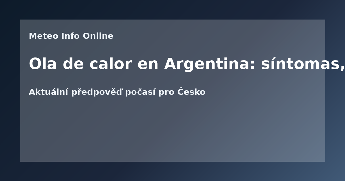 Ola de calor en Argentina: síntomas, prevención y qué hacer