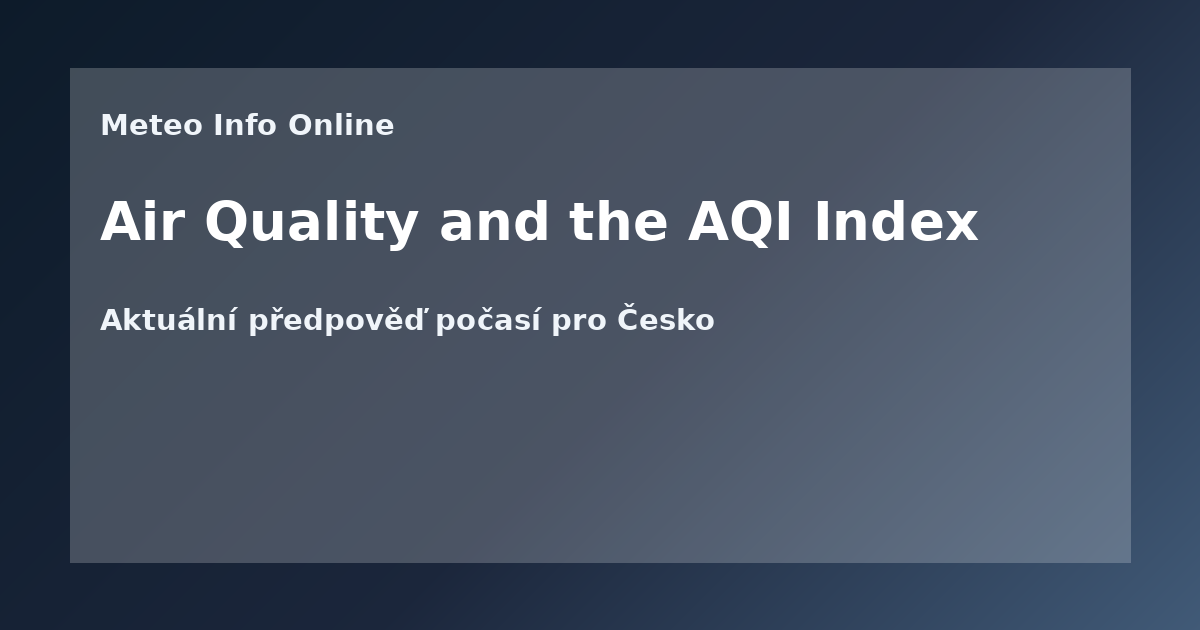Air Quality and the AQI Index