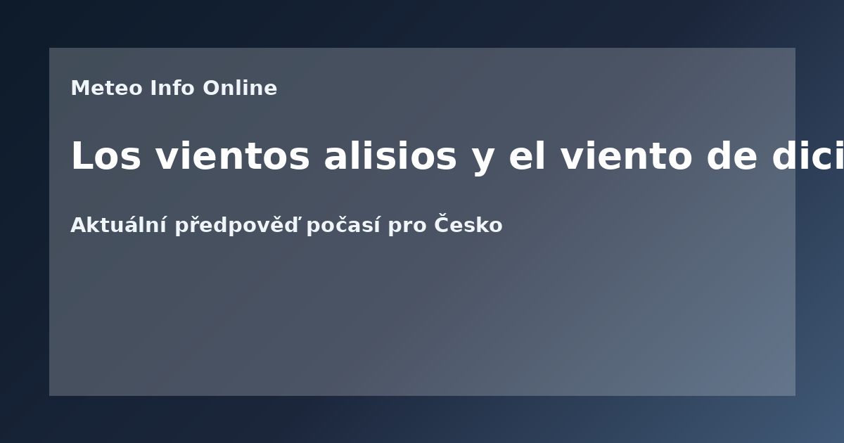 Los vientos alisios y el viento de diciembre en Costa Rica