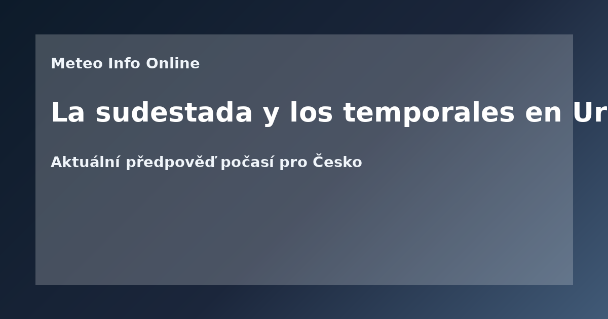 La sudestada y los temporales en Uruguay