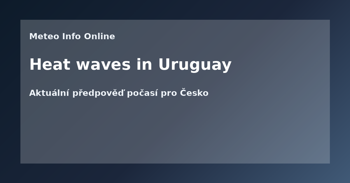 Heat waves in Uruguay