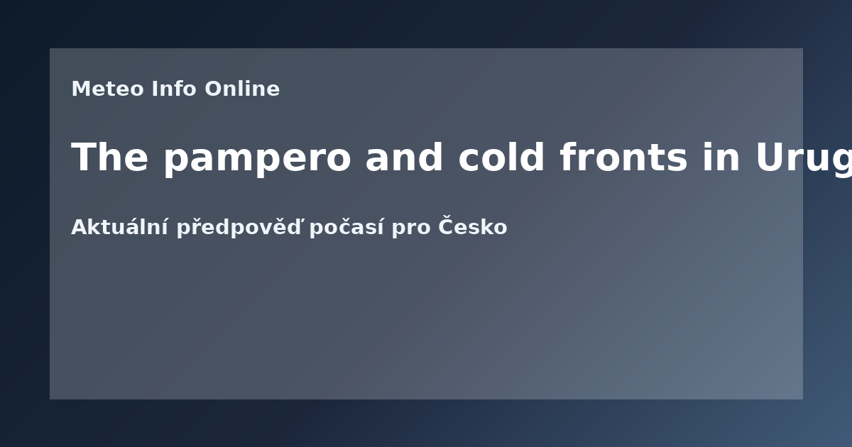 The pampero and cold fronts in Uruguay